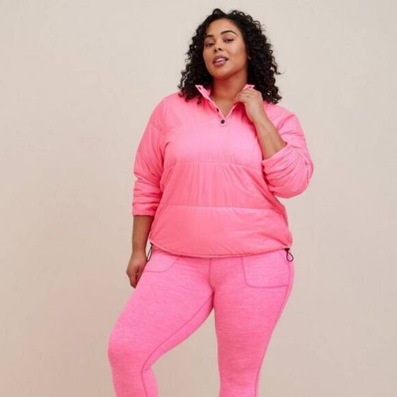 NWT Torrid Plus Size 3X 22-24 Puffer Activewear Pullover Jacket - Picture 1 of 6